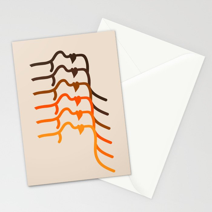 Golden Silhouettes Stationery Card Gallery Image 2