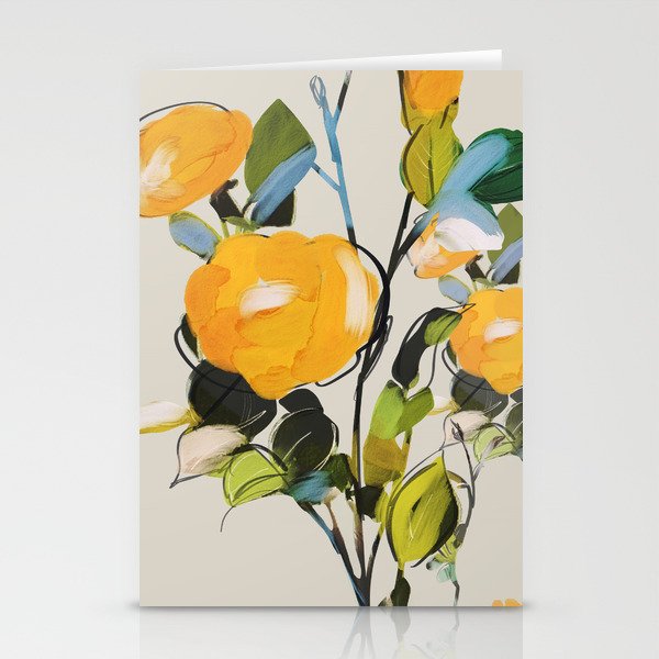 Yellow Flowers  Stationery Card Gallery Image 2