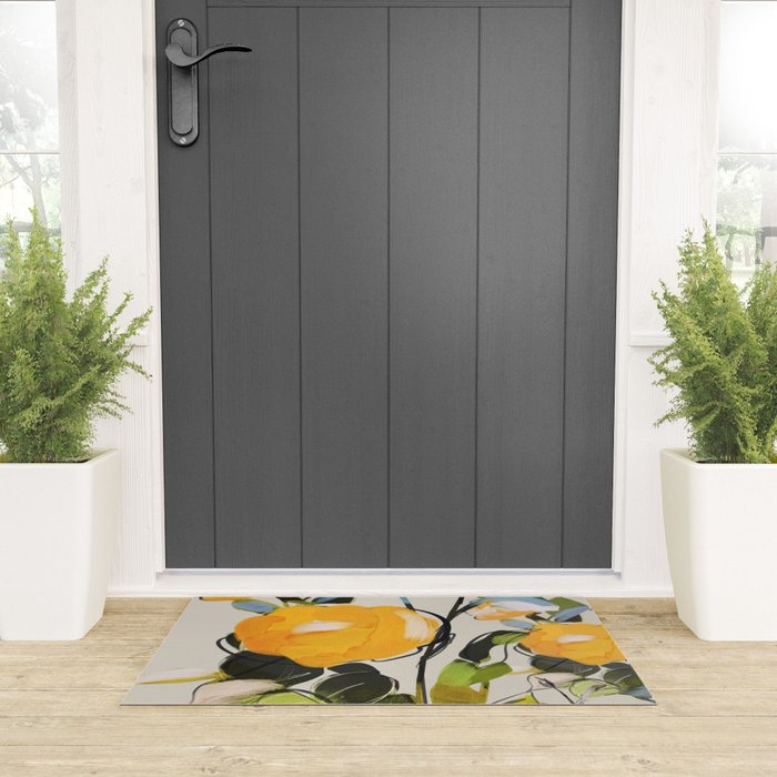 Yellow Flowers  Welcome Mat Gallery Image 3