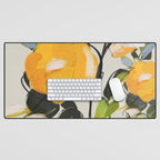 Yellow Flowers  Desk Mat Gallery Image 1
