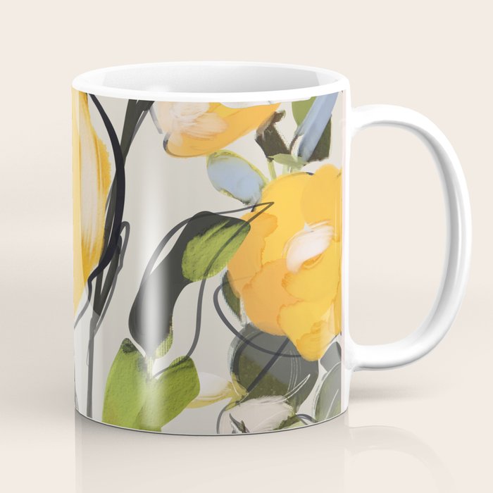 Yellow Flowers  Coffee Mug Gallery Image 1