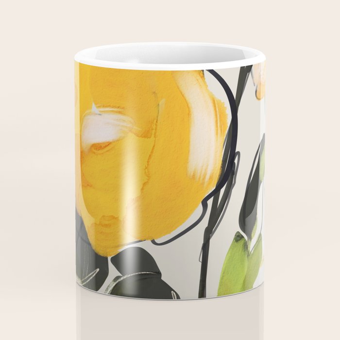Yellow Flowers  Coffee Mug Gallery Image 4