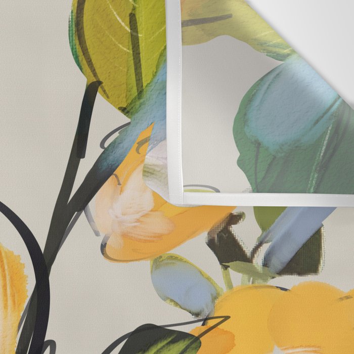 Yellow Flowers  Wall Tapestry Gallery Image 3