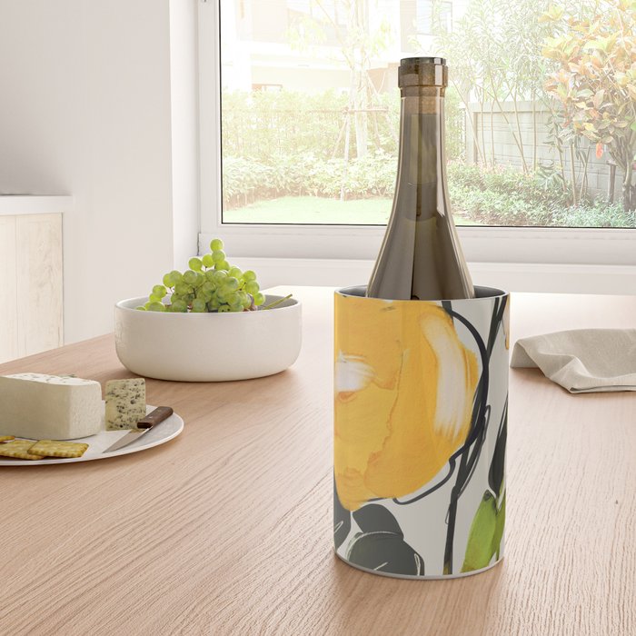 Yellow Flowers  Wine Chiller Gallery Image 4