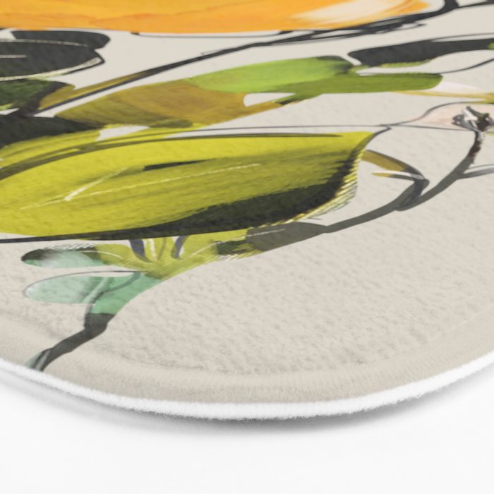 Yellow Flowers  Bath Mat Gallery Image 3