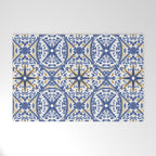 Intricate nature circular tiles B24 Welcome Mat Gallery Image 1