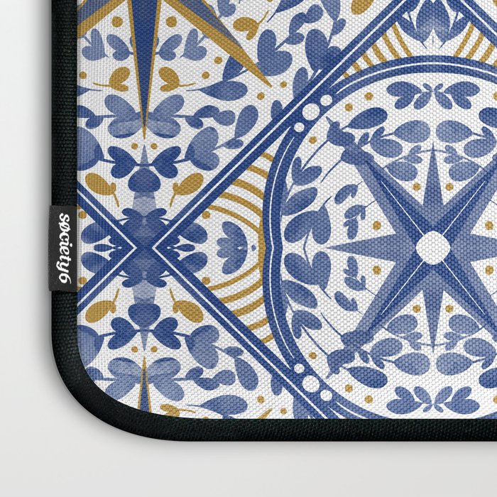 Intricate nature circular tiles B24 Laptop Sleeve Gallery Image 3
