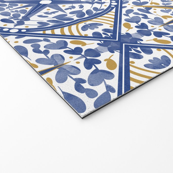 Intricate nature circular tiles B24 Welcome Mat Gallery Image 2