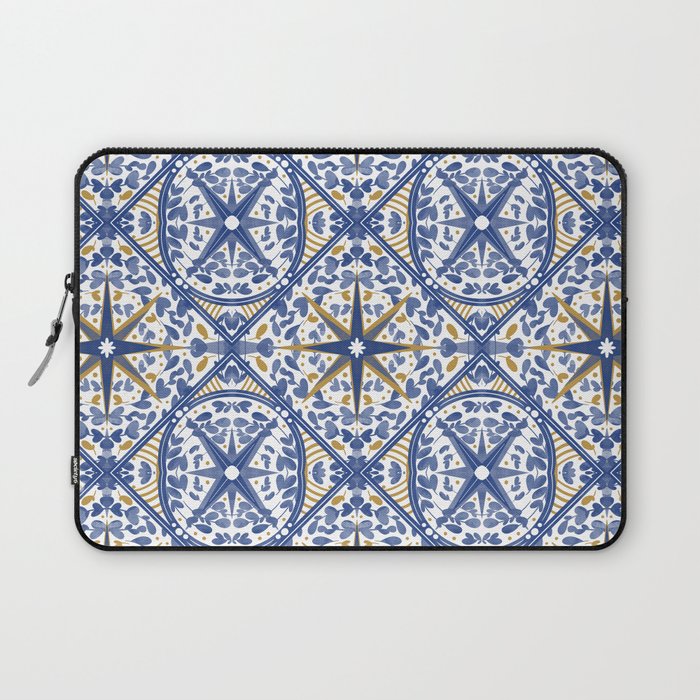 Intricate nature circular tiles B24 Laptop Sleeve Gallery Image 1