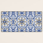 Intricate nature circular tiles B24 Desk Mat Gallery Image 3