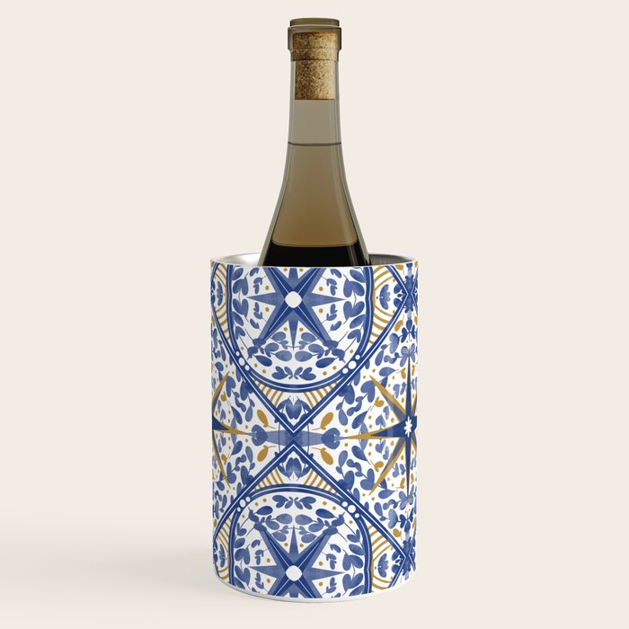 Intricate nature circular tiles B24 Wine Chiller Gallery Image 3