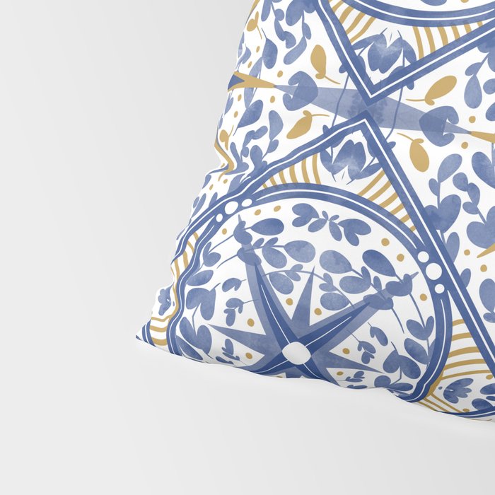 Intricate nature circular tiles B24 Pillow Sham Gallery Image 4