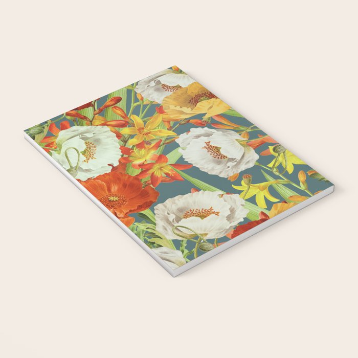 Vintage Poppy Floral Notebook Gallery Image 3