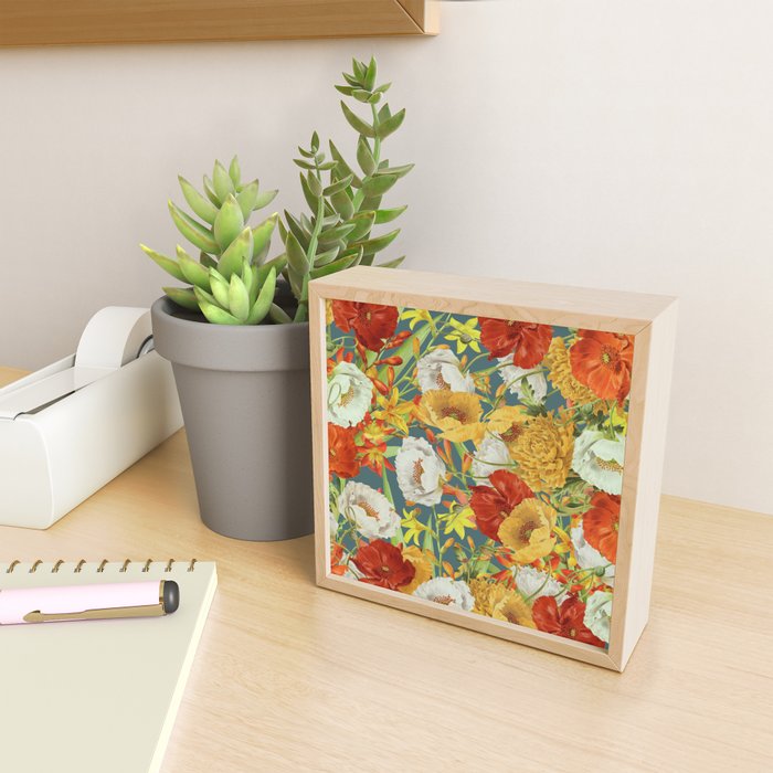 Vintage Poppy Floral Mini Art Print Gallery Image 2