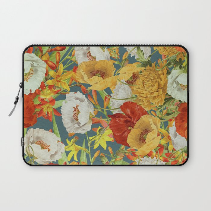 Vintage Poppy Floral Laptop Sleeve Gallery Image 1