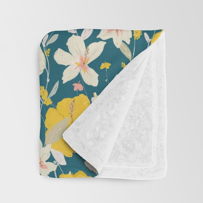 tropical hibiscus Throw Blanket Gallery Image 3