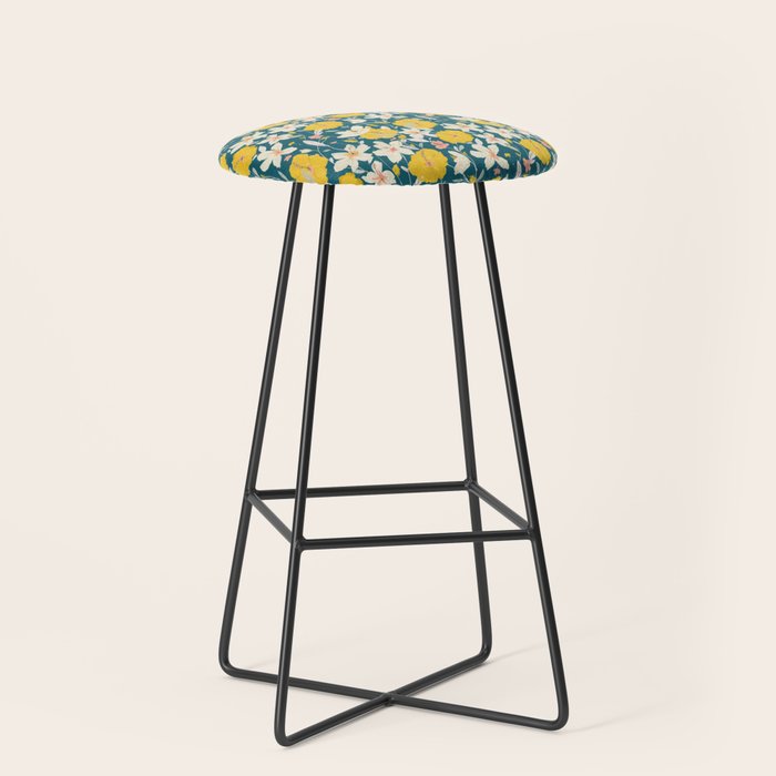 tropical hibiscus Stool Gallery Image 1