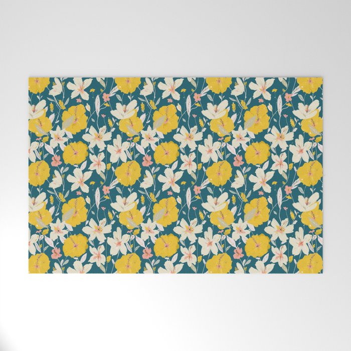 tropical hibiscus Welcome Mat Gallery Image 1