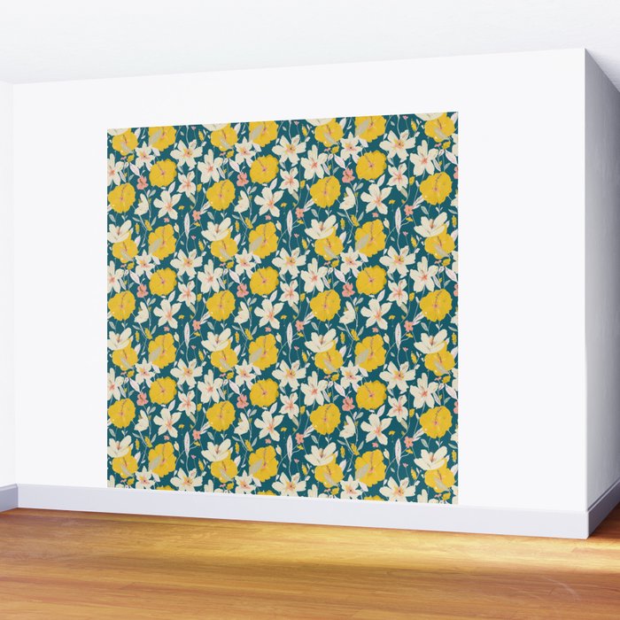 tropical hibiscus Wall Mural Gallery Image 2