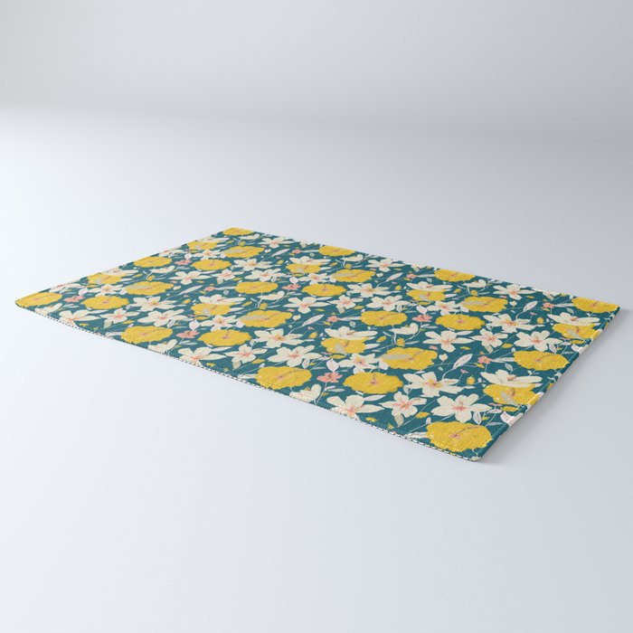 tropical hibiscus Rug Gallery Image 3