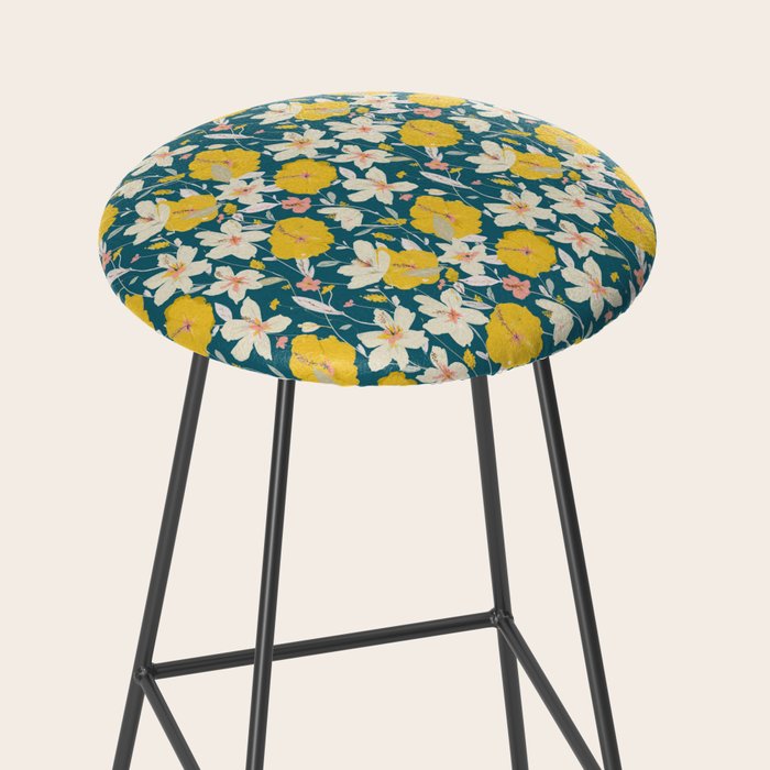 tropical hibiscus Stool Gallery Image 2