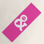 Peace and Love (pink edition) Yoga Mat Gallery Image 1