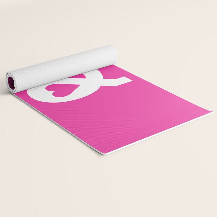 Peace and Love (pink edition) Yoga Mat Gallery Image 2