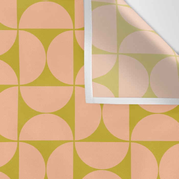 Mid-Century Modern Pattern No.59 Mini - Mango Mint and Peach Fuzz Wall Tapestry Gallery Image 3