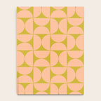 Mid-Century Modern Pattern No.59 Mini - Mango Mint and Peach Fuzz Notebook Gallery Image 4