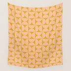 Mid-Century Modern Pattern No.59 Mini - Mango Mint and Peach Fuzz Wall Tapestry Gallery Image 4