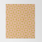 Mid-Century Modern Pattern No.59 Mini - Mango Mint and Peach Fuzz Throw Blanket Gallery Image 2