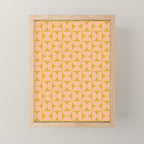 Mid-Century Modern Pattern No.59 Mini - Mango Mint and Peach Fuzz Mini Art Print Gallery Image 1