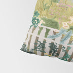 A Postcard From Cozy  - mixed media Garden Illustration  Pillow Sham Gallery Image 4