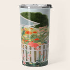 A Postcard From Cozy  - mixed media Garden Illustration  Travel Mug Gallery Image 2
