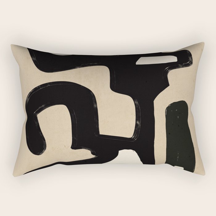 Modern Abstract Minimal Shapes 117 Rectangular Pillow Gallery Image 2