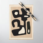 Modern Abstract Minimal Shapes 117 Wrapping Paper Gallery Image 1