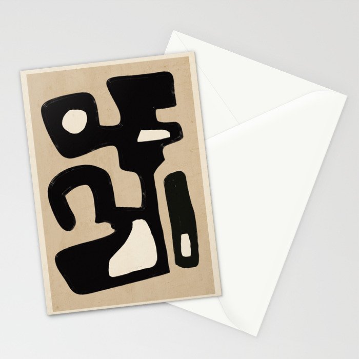 Modern Abstract Minimal Shapes 117 Stationery Card Gallery Image 2