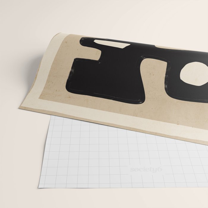 Modern Abstract Minimal Shapes 117 Wrapping Paper Gallery Image 2