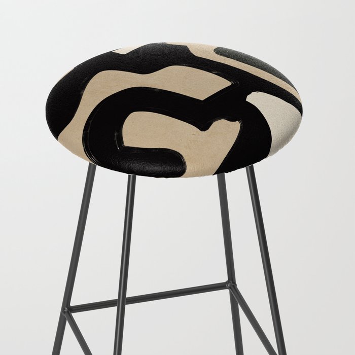 Modern Abstract Minimal Shapes 117 Stool Gallery Image 2