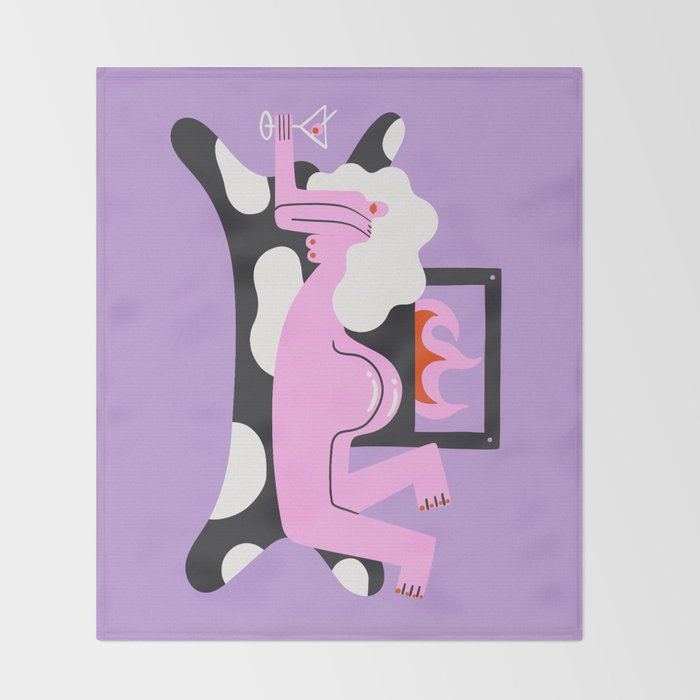 Quarantini Throw Blanket Gallery Image 2