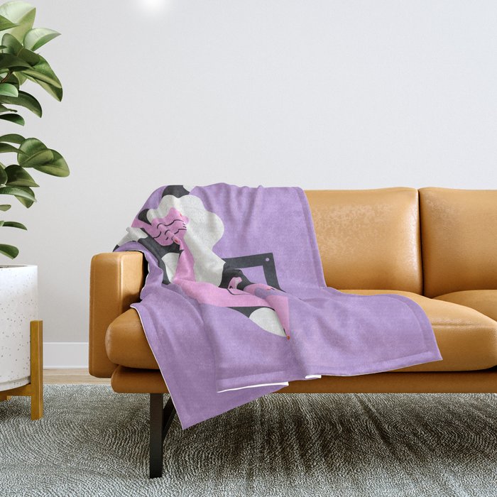 Quarantini Throw Blanket Gallery Image 1