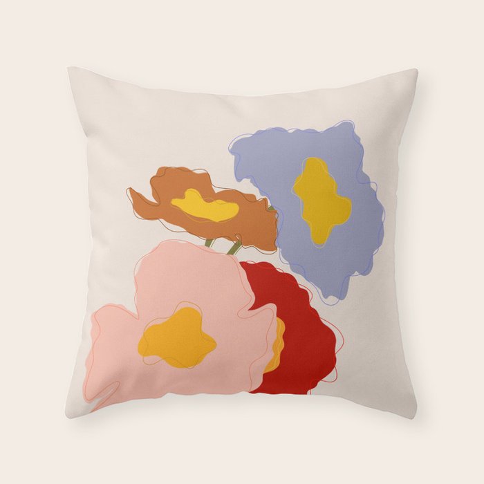 Bouquet I Throw Pillow Gallery Image 6
