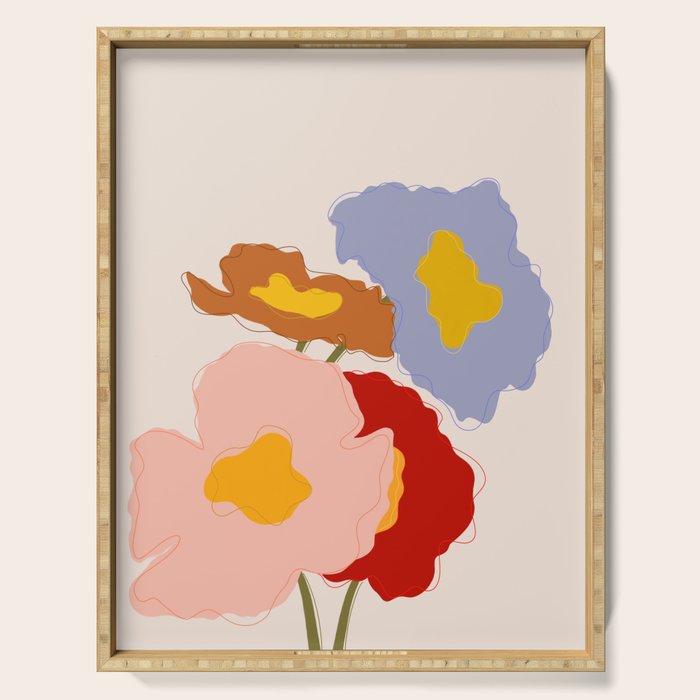 Bouquet I Serving Tray Gallery Image 1