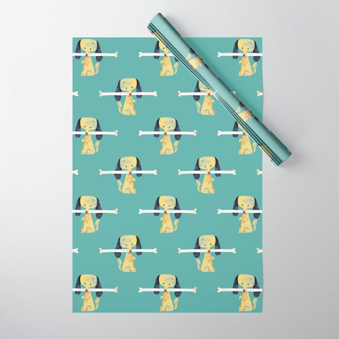 Lucky dog Wrapping Paper Gallery Image 1