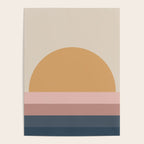 Minimal Retro Sunset - Earthy Neutral Poster Gallery Image 4