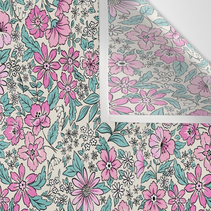 Posey - purple Wall Tapestry Gallery Image 3