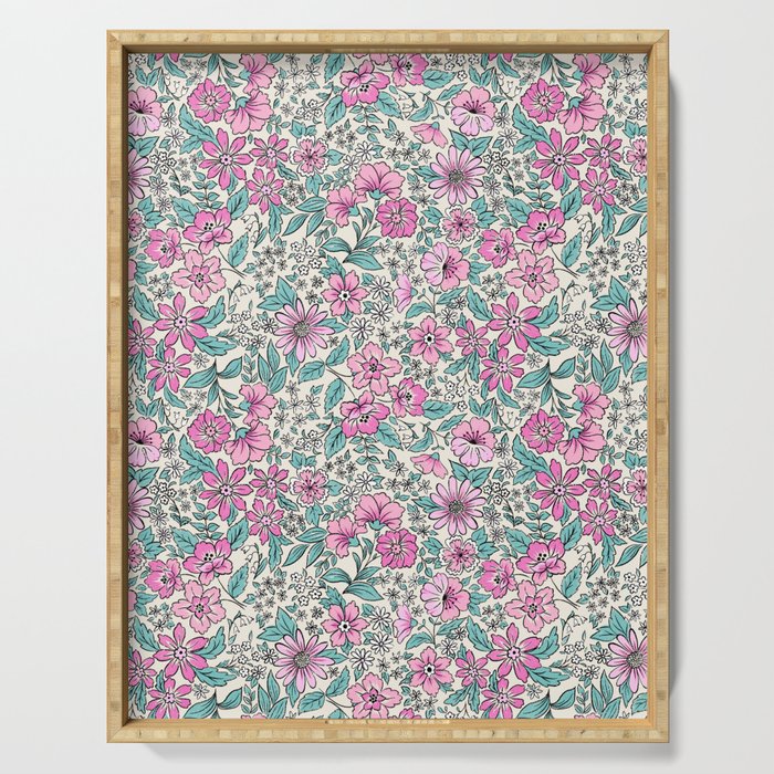 Posey - purple Serving Tray Gallery Image 1