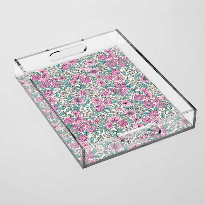 Posey - purple Acrylic Tray Gallery Image 1