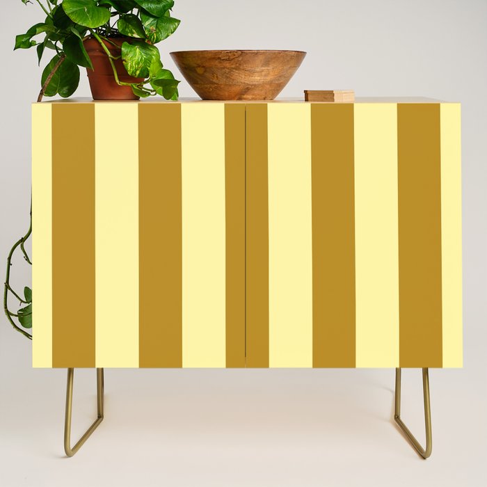 Gold Leaf Mustard and Lemon Sorbet Yellow Credenza Gallery Image 1