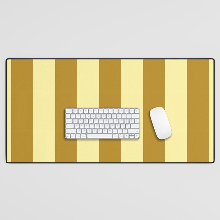Gold Leaf Mustard and Lemon Sorbet Yellow Desk Mat Gallery Image 1